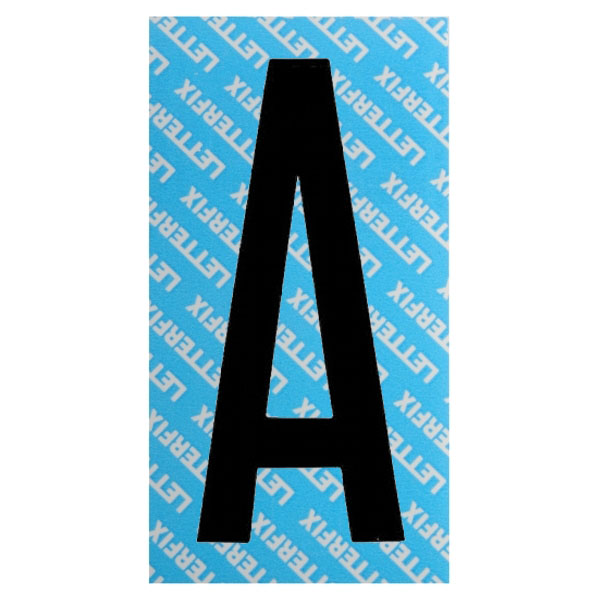 LETTERA ADESIVA NERA SERIE T80 A LETTERFIX KTC08A SEGNALETICA F
