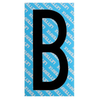 LETTERA ADESIVA NERA SERIE T80 B LETTERFIX KTC08B SEGNALETICA F