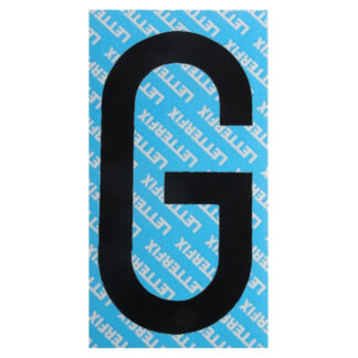 LETTERA ADESIVA NERA SERIE T80 G LETTERFIX KTC08G SEGNALETICA F