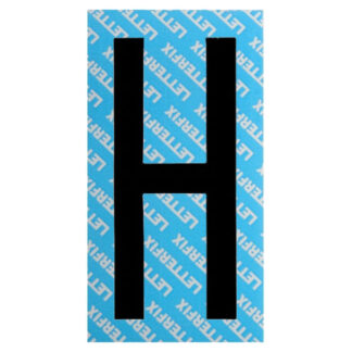 LETTERA ADESIVA NERA SERIE T80 H LETTERFIX KTC08H SEGNALETICA F