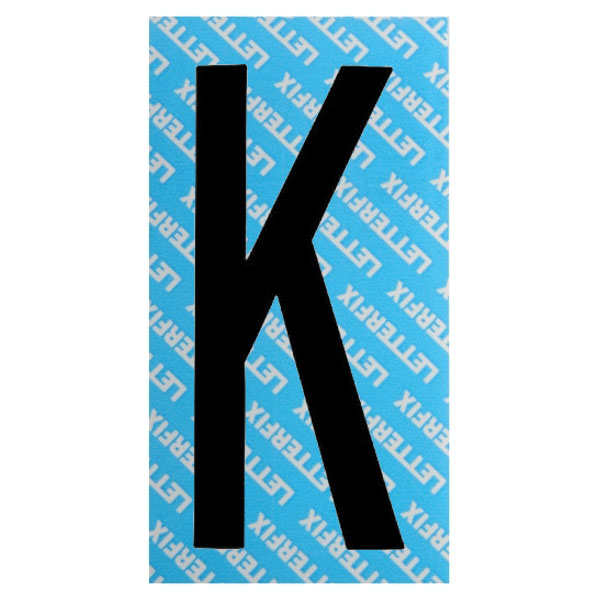 LETTERA ADESIVA NERA SERIE T80 K LETTERFIX KTC08K SEGNALETICA F