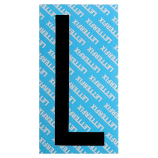 LETTERA ADESIVA NERA SERIE T80 L LETTERFIX KTC08L SEGNALETICA F