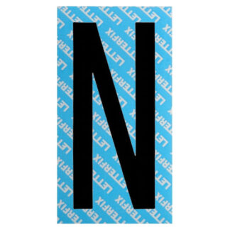 LETTERA ADESIVA NERA SERIE T80 N LETTERFIX KTC08N SEGNALETICA F