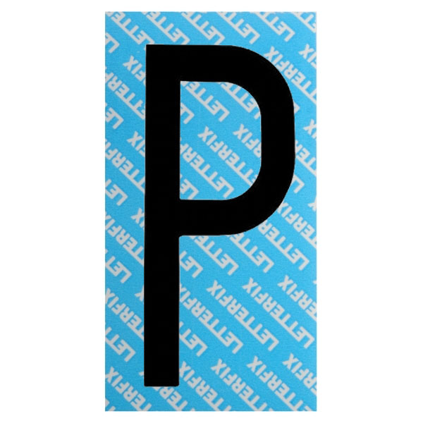 LETTERA ADESIVA NERA SERIE T80 P LETTERFIX KTC08P SEGNALETICA F