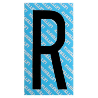 LETTERA ADESIVA NERA SERIE T80 R LETTERFIX KTC08R SEGNALETICA F
