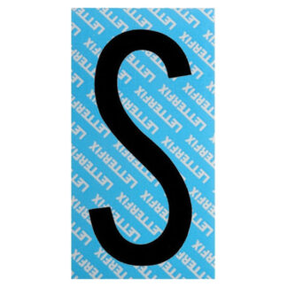 LETTERA ADESIVA NERA SERIE T80 S LETTERFIX KTC08S SEGNALETICA F