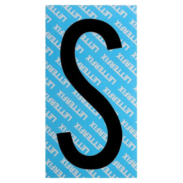 LETTERA ADESIVA NERA SERIE T80 S LETTERFIX KTC08S SEGNALETICA F