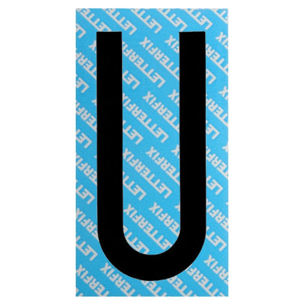 LETTERA ADESIVA NERA SERIE T80 U LETTERFIX KTC08U SEGNALETICA F