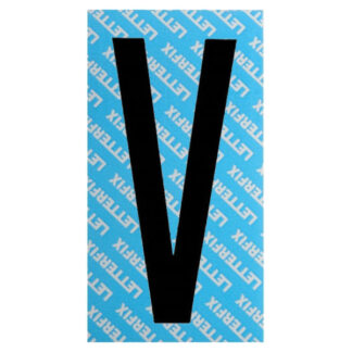 LETTERA ADESIVA NERO SERIE T80 V LETTERFIX KTC08V SEGNALETICA F