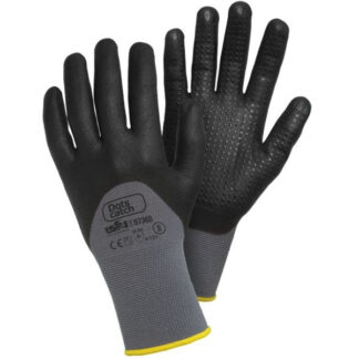 GUANTI NITRILE DOTS NERI 10                   ISSA 07360 GUANTI LAVORO                F