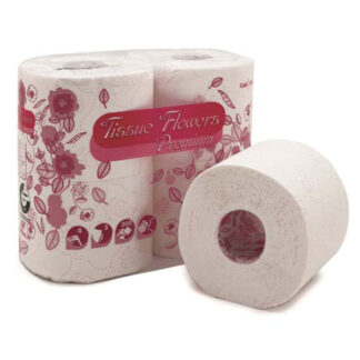 CARTA IGIENICA 3V FLOWERS PREMIUM Pz 4 CELTEX C11300 CARTA OVATTATA C