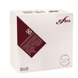 TOVAGLIOLO 2V CLASSIC BIANCO  Pz  50 33x33 INFIBRA I-0101N MONOUSO TOVAGLIE/TOVAGLIOLI  C
