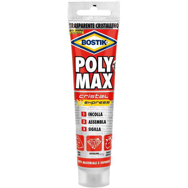 ADESIVO POLY MAX g 115 CRISTAL BOSTIK 6300509 BOSTIK F