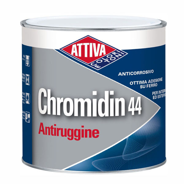 ANTIRUGGINE l 2,5 GRIGIO CHROMIDIN 44 ATTIVA 77533 0099 ANTIRUGGINI F
