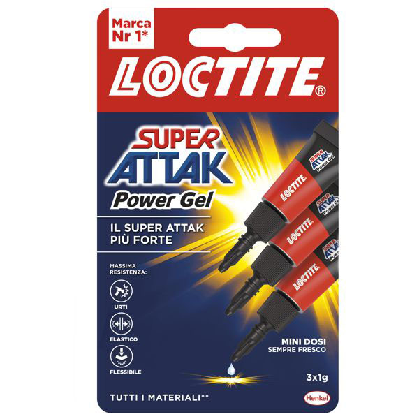 COLLA SUPERATTAK POWER GEL MINI TR. g 3,0 LOCTITE 2631567 COLLANTI F
