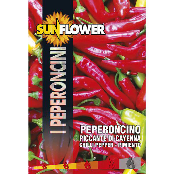 SEMENTI PEPERONCINO CAYENNA SUNFLOWER SNPE97/11 SEMENTI F