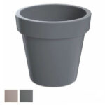 VASO LOFLY TONDO TORTORA            13 h 12 PPLAST DL0F135-7529U VASI PLASTICA                F