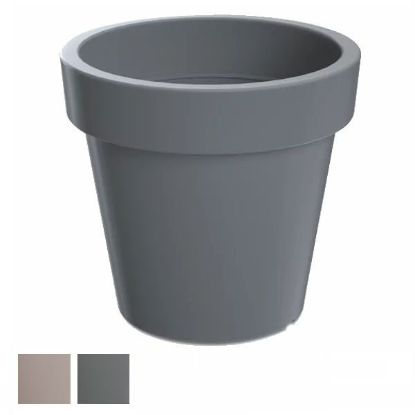VASO LOFLY TONDO TORTORA 13 h 12 PPLAST DL0F135-7529U VASI PLASTICA F