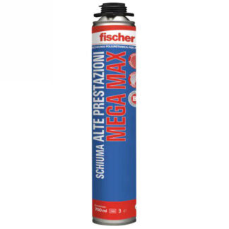 SCHIUMA POLIURETANO MEGA MAX 750 PISTOLA FISCHER 559618 FISCHER F