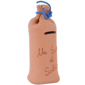 SALVADANAIO TERRACOTTA SACCO      cm 12 h 23 COLI' RS038A23 SALVADANAI                   C