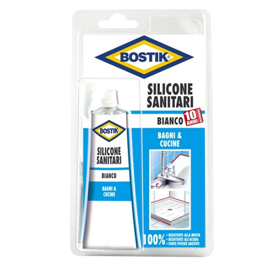 SILICONE ACETICO SANITARI BIANCO ml 60 BOSTIK D2477 BOSTIK F