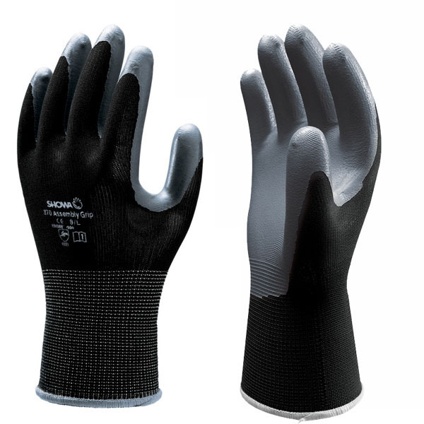 GUANTI NITRILE 370 NERI 10 SHOWA 370 SIZE 10 GUANTI LAVORO F