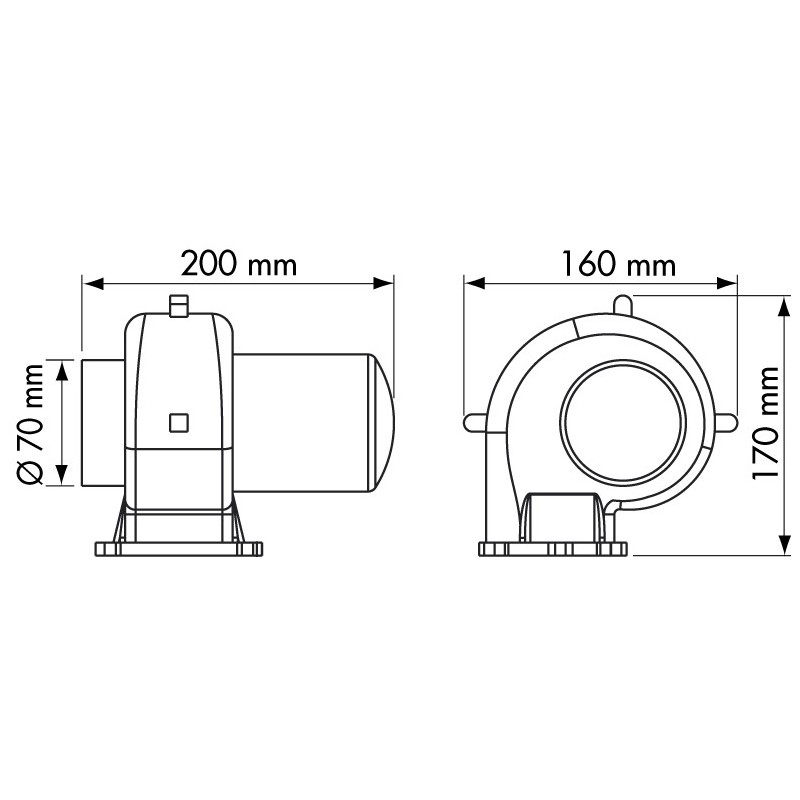 Plastimo VENTILATORE DA STIVA 12V. (acq.min. unità) - immagine 4
