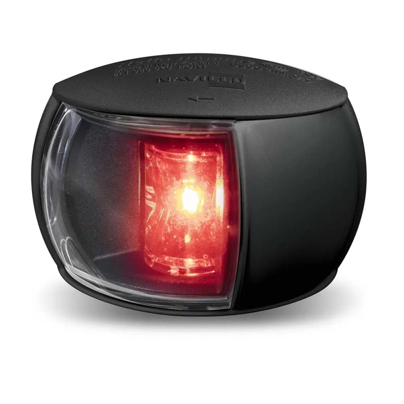 Hella marine FANALE NERO LENTE TRASPARENTE ROSSO (acq.min. unità) - immagine 4