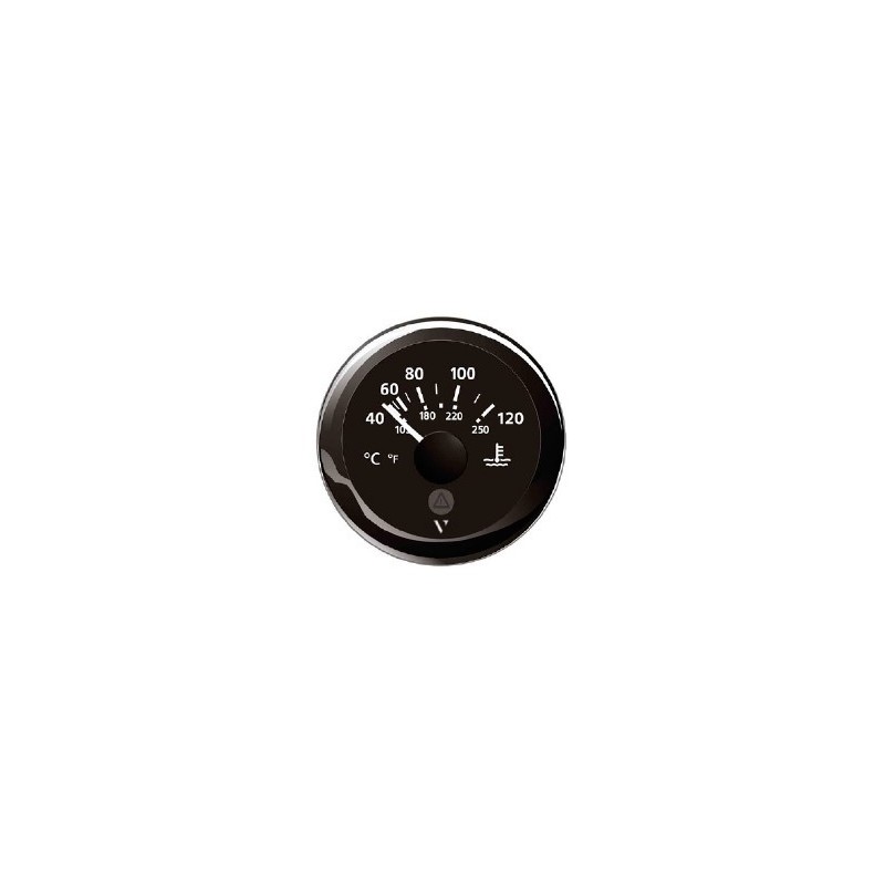 VDO TERMOMETRO ACQUA 12/24V NERO (acq.min. unità) - immagine 3