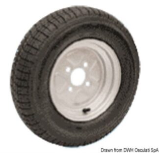 Ruote pneumatiche carrelli alta velocità 145/10" - 02.013.09 Osculati