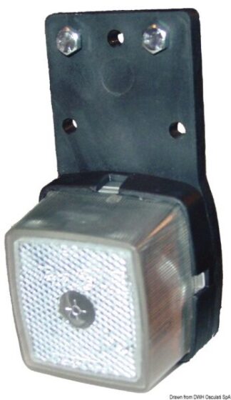 Fanale d'ingombro base gomma bianco - 02.022.04 Osculati