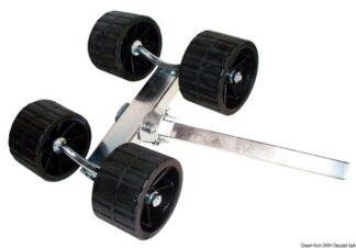 Rullo basculante 4 rulli rialzato 40 mm - 02.031.45 Osculati