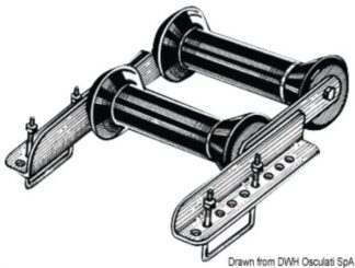 Rullo basculante posteriore 60 mm doppio - 02.040.69 Osculati