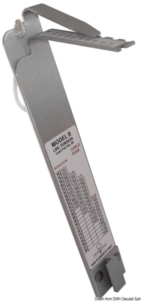 Tensiometro Loos per cavi 5/6/7 mm - 04.572.91 Osculati