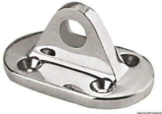 Basetta inox per lifeline occhio 10 mm - 05.860.87 Osculati