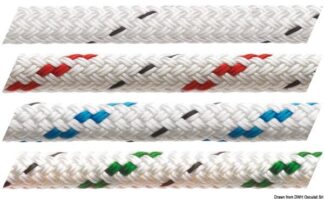 Cima Marlow Doublebraid 16 mm rossa - 06.428.16RO Osculati