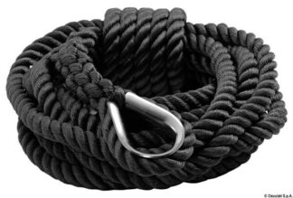 Cima ormeggio nera 14 mm x 12 m - 06.443.04 Osculati