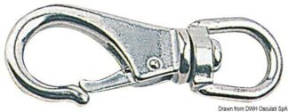 Moschettone inox con girella 113 mm - 09.251.03 Osculati