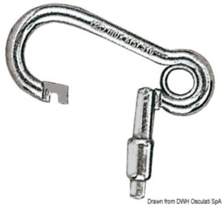 Moschettone inox apertura esterna 100 mm - 09.287.10 Osculati