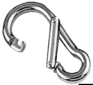 Moschettone inox apertura asimmetrica 120 mm - 09.590.12 Osculati