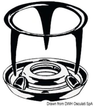 Bottone femmina+maschio in ottone - 10.305.00 Osculati