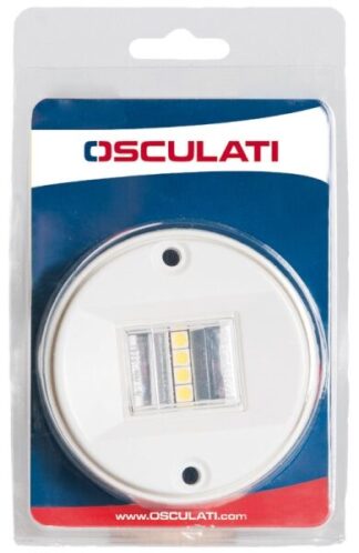 Luce di Via poppa 135° Evoled in ABS bianco (Blister) - 11.039.14 Osculati