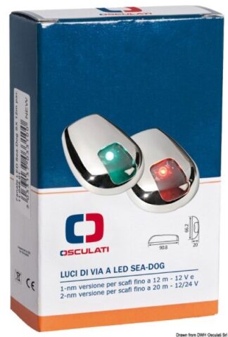 Fanale LED Sea-Dog DX 20 m parete - 11.049.02 Osculati