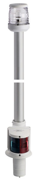 Asta 100 cm 360° e rosso/verde ad incasso bianco - 11.125.01 Osculati