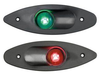 Fanale ABS ad incasso verde/nero - 11.129.02 Osculati