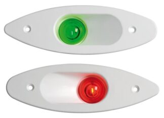 Fanale ABS ad incasso verde/bianco - 11.129.12 Osculati