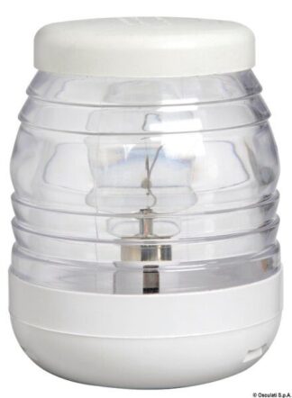 Fanale testa albero bianco/bianco 360° 24 V - 11.135.11 Osculati