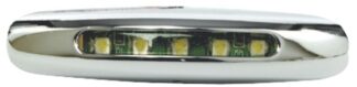 Luce cortesia cromata 5 LED blu - 13.187.02 Osculati