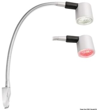 Luce testa letto 6 LED titanio - 13.239.25 Osculati