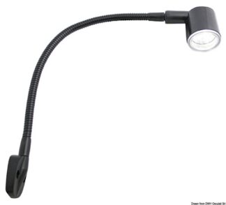 Luce testa letto 6 LED titanio corta - 13.239.26 Osculati